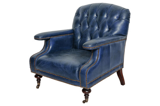 C0202-1D DIRAND DERI BERJER MAVI 77x90x89cm - 1