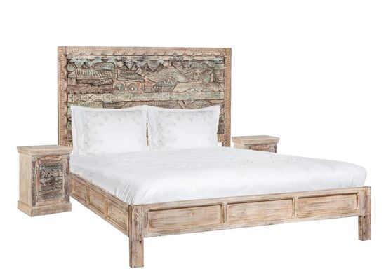 DEVON CA018 YATAK+2 KOMODIN (CA711) 180x200cm 611CR - 2