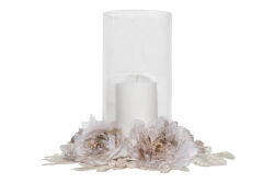 CALBİNA-2 ÇİÇEKLİ BÜYÜK MUMLUK 12X25X36CM - KERVAN