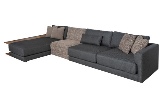 CALDERON KÖŞE KOLTUK MODULSUZ SOL ANTRASIT 180x400x65cm (LIMA 6111-38)
