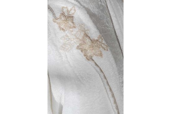 CALINCA L/XL BEDEN BORNOZ ECRU - 3