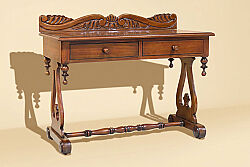 ÇALIŞMA MASASI VİCTORİAN SMALL T432-CMH30 55x105x85cm PECAN CMH30 - KERVAN