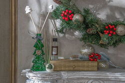 ÇAM AĞAÇLI DEKORATİF KOKU ŞİŞESİ KUTULU SET YEŞİL - 2