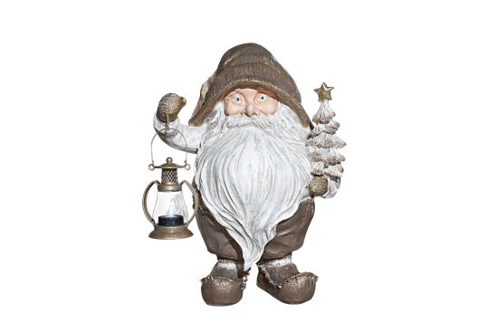 ÇAM AĞAÇLI FENERLİ CÜCE KÜÇÜK HYK1233 30X40 CM KREM-GOLD - 1