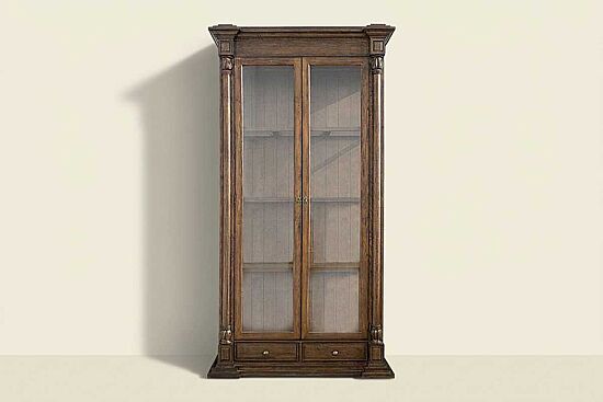 CANON VİTRİN 2 KAPAK 2 ÇEKMECE KAHVE 46x133x252cm FS-077-001 - 1