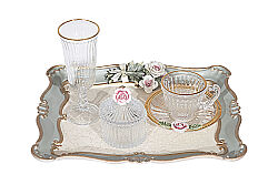 CARİNA TEPSİLİ SET 25x31 cm YEŞİL - KERVAN