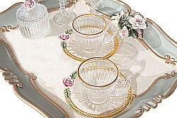 CARİNA TEPSİLİ SET 33x42 cm YEŞİL - 2
