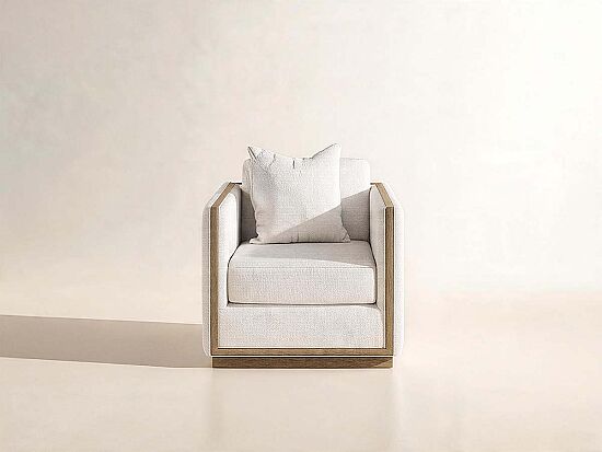 CASSAT TEKLİ KOLTUK KREM 95x97x86cm 522503-5302AA - 1