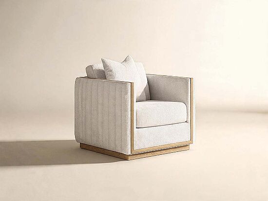 CASSAT TEKLİ KOLTUK KREM 95x97x86cm 522503-5302AA - 2