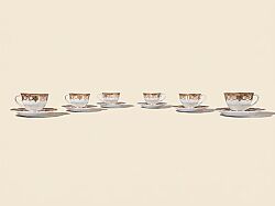 ÇAY FİNCAN TAKIMI 6'LI - 200CC- 1012-4 - HSH-KRVN ORTAK