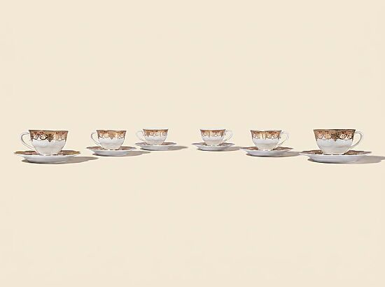 ÇAY FİNCAN TAKIMI 6'LI - 200CC- 1012-4 - 1