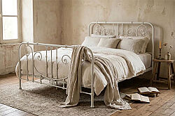 ÇELİK YATAK BEYAZ 120x200cm QS-042-S-WH - 2