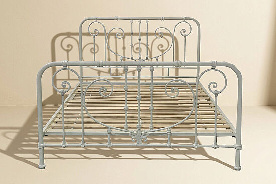 ÇELİK YATAK BEYAZ 180x200cm QS-042-L-WH - 1