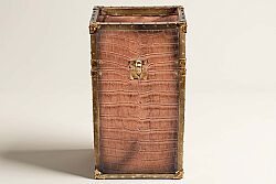 CF1170067-L61 CROCO VAZO KAHVERENGI 15x10x28cm - KERVAN