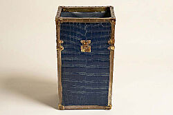 CF1170067-L75 CROCO VAZO LACIVERT 15x10x28cm - KERVAN