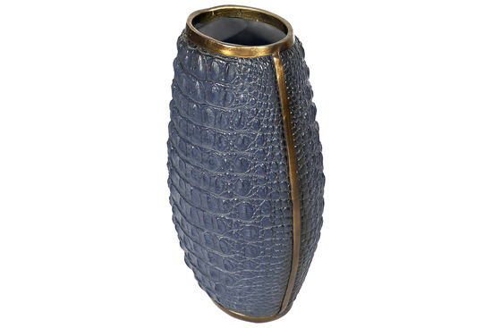 CF1170086-L75 CROCO VAZO LACIVERT 21x17x36cm - 2
