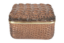 KERVAN - CF1179146-L61 CROCO DEKORATIF KUTU KAHVERENGI 15.5x15.5x9.2cm