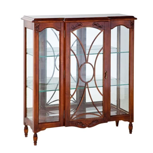 CH117S VITRIN KAHVE 109x36x116cm 611CH Kervan Mobilya