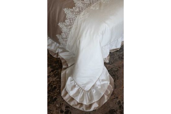 CIRİSTA YATAK ÖRTÜSÜ 270x270cm 3 PRC KREM-TAŞ - 7