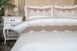 CIRİSTA YATAK ÖRTÜSÜ 270x270cm 3 PRC KREM-TAŞ - 3