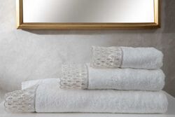 YÜZ HAVLUSU - CLERTO 50X90 HAVLU KREM