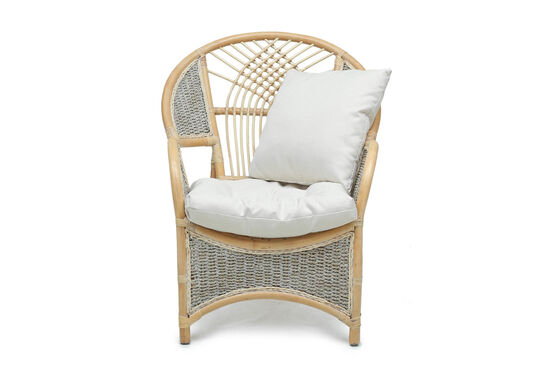COBANA İKİLİ KOLTUK 125x82x91cm+TEKLİ KOLTUK 75x82x91cm (2 ADET)+ORTA SEHPA 69x69x57cm ESKİTME BEYAZ - 7