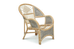 COBANA İKİLİ KOLTUK 125x82x91cm+TEKLİ KOLTUK 75x82x91cm (2 ADET)+ORTA SEHPA 69x69x57cm ESKİTME BEYAZ - 9