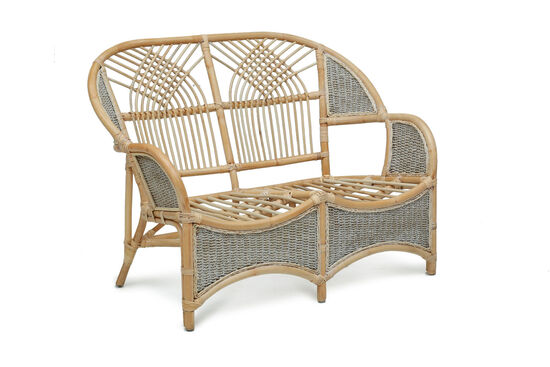 COBANA İKİLİ KOLTUK 125x82x91cm+TEKLİ KOLTUK 75x82x91cm (2 ADET)+ORTA SEHPA 69x69x57cm ESKİTME BEYAZ - 17