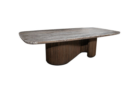 CONCH ORTA SEHPA KAHVERENGİ GRİ MERMER 75x150x40cm CT239100_BND - 1