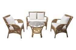 CORDELLA İKİLİ KOLTUK 116x72x91cm+TEKLİ KOLTUK 68x72x91cm (2 ADET)+ORTA SEHPA 66x66x56cm KAHVE - KOLTUK TAKIM