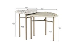 COTİERE YAN SEHPA 45x51x61cm 299365-1243 - Thumbnail