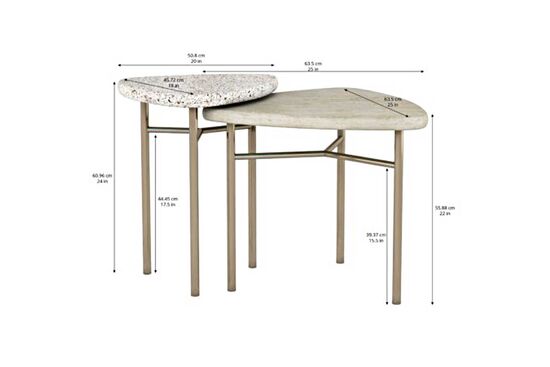 COTİERE YAN SEHPA 45x51x61cm 299365-1243