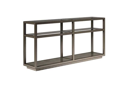 COVE TIRNAK CAMLI GRİ 41x193x91cm 349307-2743 - 1