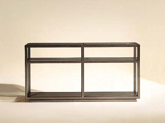 COVE TIRNAK CAMLI GRİ 41x193x91cm 349307-2743 - 1
