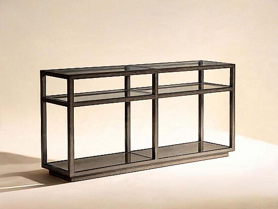 COVE TIRNAK CAMLI GRİ 41x193x91cm 349307-2743 - 2