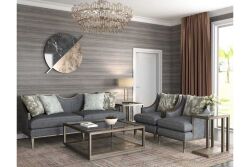 COVE YAN SEHPA GRİ CAMLI KARE 66x66x64cm 349303-2743 - 4