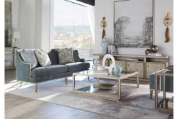 COVE YAN SEHPA GRİ CAMLI KARE 66x66x64cm 349303-2743 - 3