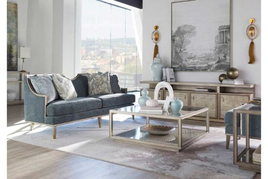 COVE YAN SEHPA GRİ CAMLI KARE 66x66x64cm 349303-2743 - 3