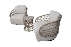 CS01 ELY FİSKOS SET 2 SANDALYE+SEHPA 84x74x73-45x45x45cm - 2