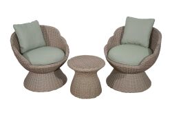 CS02 NORA FİSKOS SET 2 SANDALYE+SEHPA 79x79x79-50x50x45cm - KOLTUK TAKIM