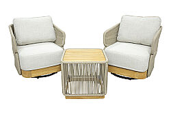 CS150 BORA FİSKOS SET 2 SANDALYE+SEHPA 69x77x69-50x50x50cm - KERVAN