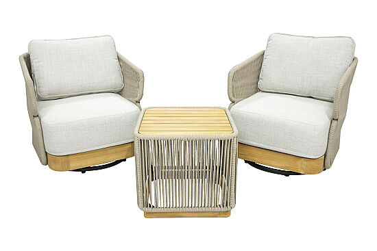 CS150 BORA FİSKOS SET 2 SANDALYE+SEHPA 69x77x69-50x50x50cm - 1