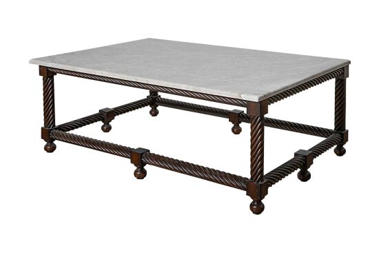 CURL MERMERLİ ORTA SEHPA 75x115x45cm - 2