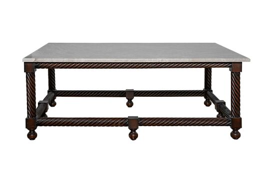 CURL MERMERLİ ORTA SEHPA 75x115x45cm - 1