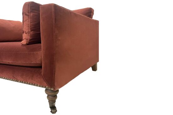 CURL TEKLİ KOLTUK BORDO 85x90x67cm (NAPOLİ 219) - 3