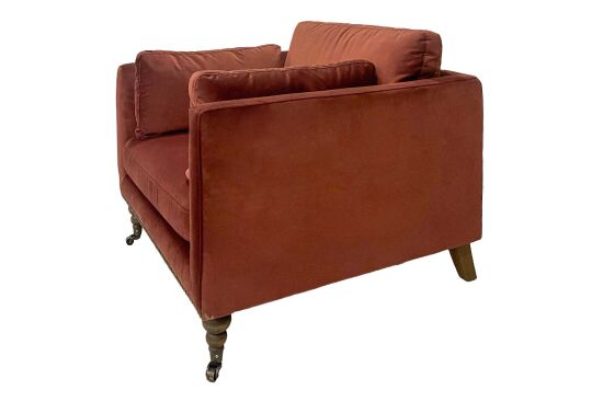CURL TEKLİ KOLTUK BORDO 85x90x67cm (NAPOLİ 219) - 2
