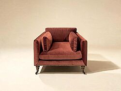 CURL TEKLİ KOLTUK BORDO 85x90x67cm (NAPOLİ 219) - KOLTUK TEKLİ-BERJER