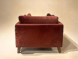 CURL TEKLİ KOLTUK BORDO 85x90x67cm (NAPOLİ 219) - 2