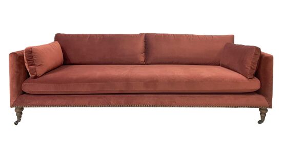 CURL ÜÇLÜ KOLTUK BORDO 85x230x67cm (NAPOLİ 219) - 1