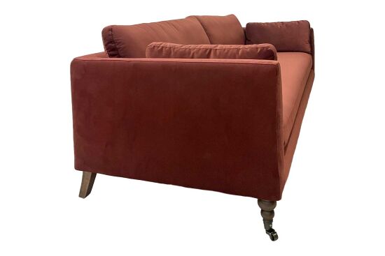 CURL ÜÇLÜ KOLTUK BORDO 85x230x67cm (NAPOLİ 219) - 3